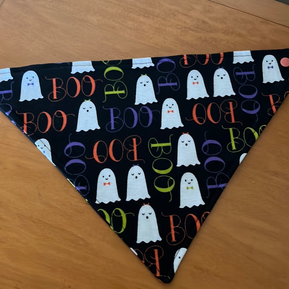 Halloween ghosts baby bandana bib